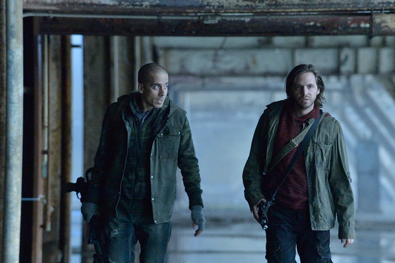 Kirk Acevedo as Ramse, Aaron Stanford as Cole (Ben Mark Holzberg/Syfy)